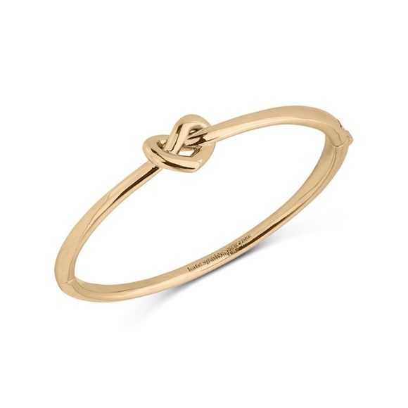 KATE SPADE • Gold Loves Me Knot Bangle Bracelet - Picture 5 of 7